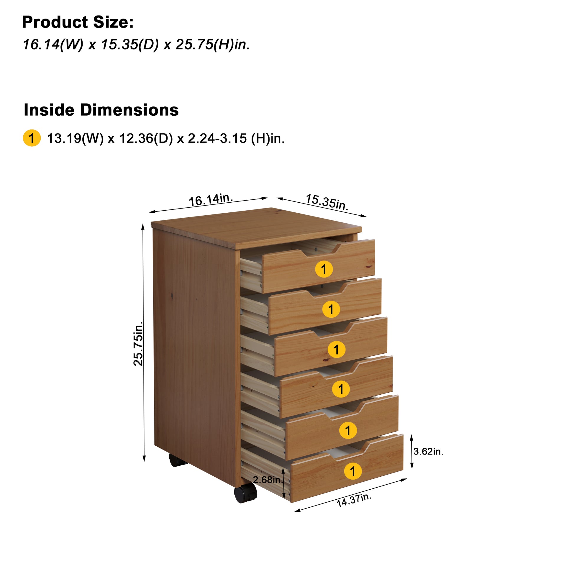 Omnia Wide Roll Cart