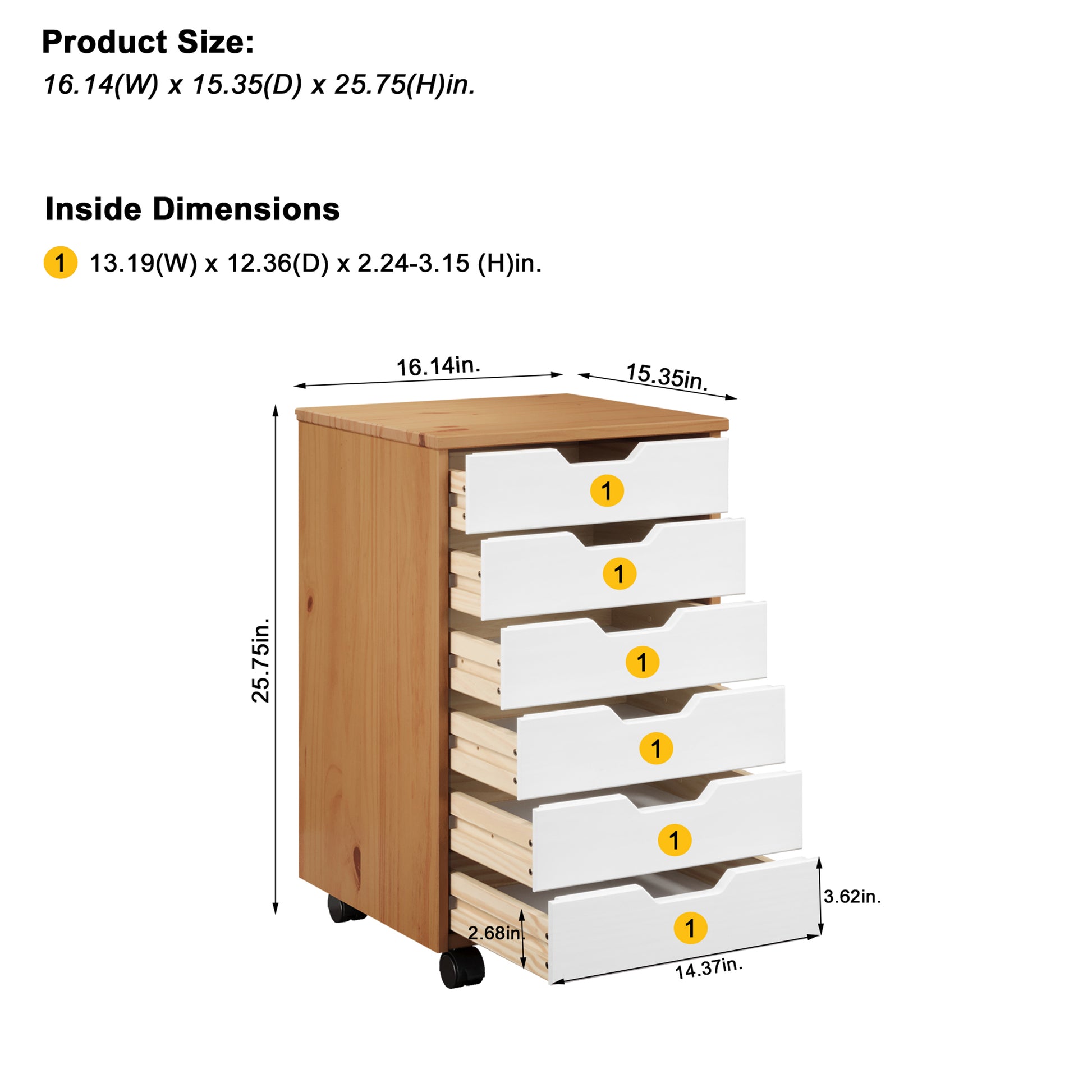 Omnia Wide Roll Cart