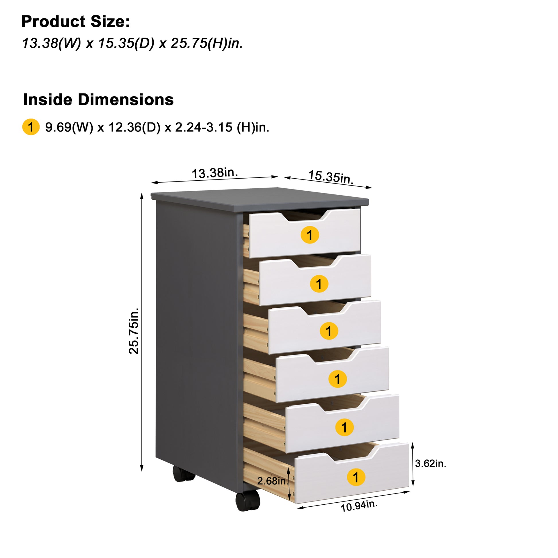 Omnia Narrow Roll Cart