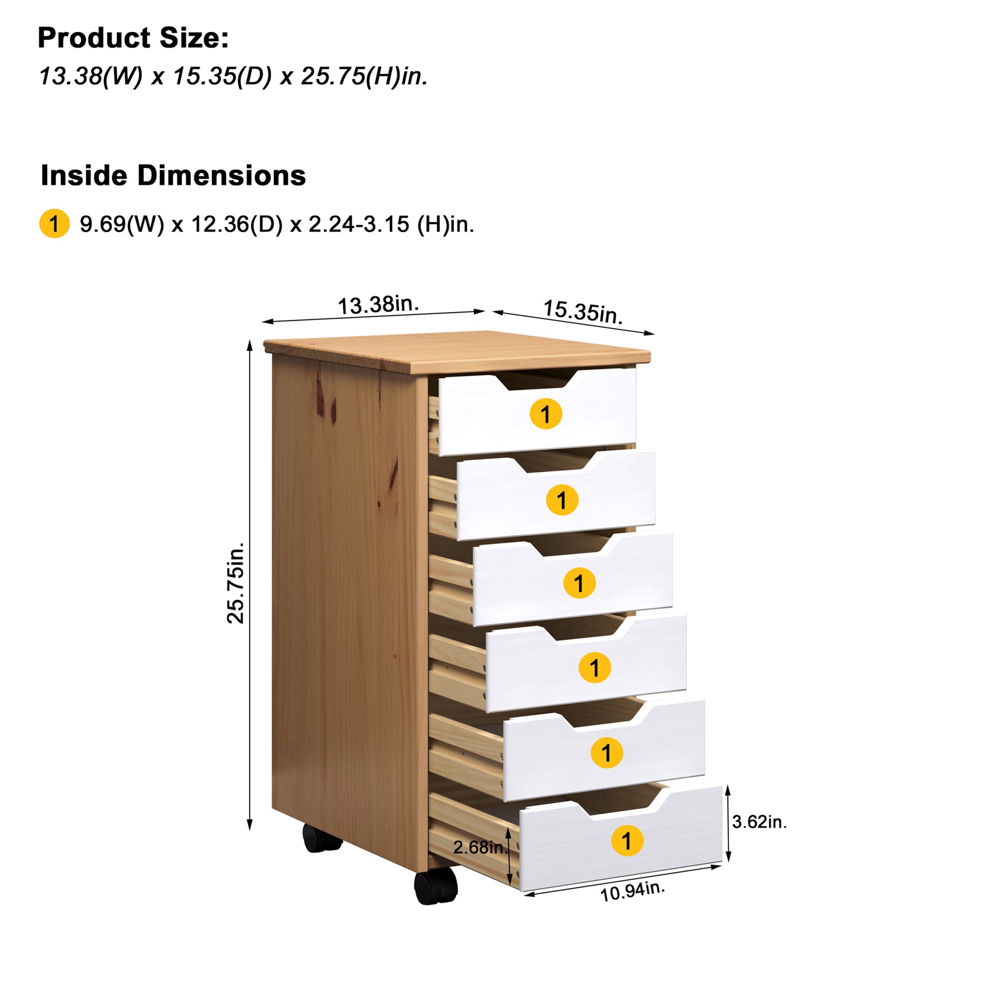 Omnia Narrow Roll Cart